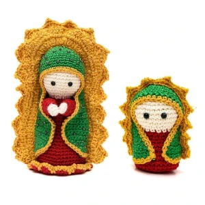 Duo Nossa Senhora de Guadalupe em Amigurumi - Artesanato e Personalizados