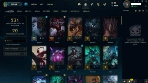 Conta League of legends level 123, 87 Champs,35 skins LOL