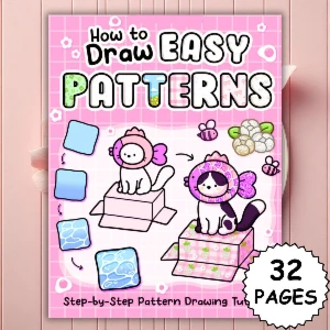 Coloring Book How to Draw Patterns: 32 Easy Eye-Catching Dig - eBooks