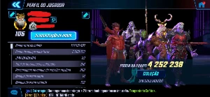 Conta MFS Marvel Strike force Late game