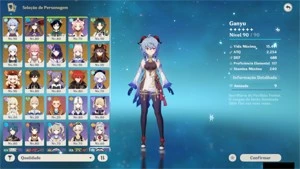 CONTA ENDGAME - AR57, 16 PERS 5*, 8 ARMAS 5*, RAIDEN C3 ETC - Genshin Impact