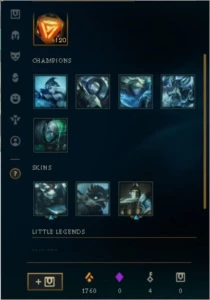 CONTA PRATA 4 - CONTA FEITA PARA VENDA SEM RISCO - ÓTIMO MMR - League of Legends LOL