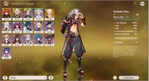 Arataki Itto e Diluc e os melhores 4 estrelas - Genshin Impact