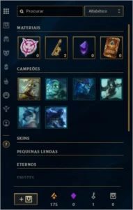 CONTA P1 5 SKINS+ - League of Legends LOL