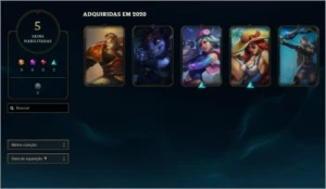 CONTA P1 5 SKINS+ - League of Legends LOL