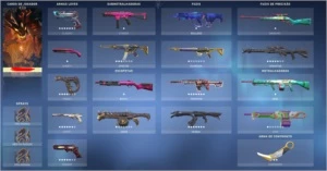 Conta VALORANT com muitas skins, IMORTAL nos atos passados