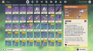 Conta genshin, 13, 5 estrelas com 9 armas, 5 estrelas - Genshin Impact
