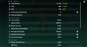 Conta genshin, 13, 5 estrelas com 9 armas, 5 estrelas - Genshin Impact