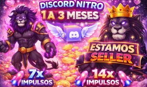 Discord Nitro Gaming 3 Meses + 6 Impulsos (LINK) - Assinaturas e Premium