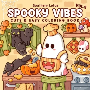 Livro para Colorir Spooky Vibes (volume 2) - Arquivo pdf - eBooks