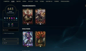 Conta challenger - 640 skins - League of Legends LOL