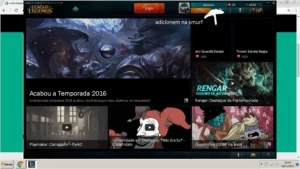 conta league of legends moldura platina pra 2017 LOL