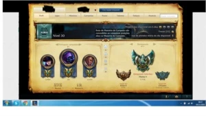 conta league of legends moldura platina pra 2017 LOL