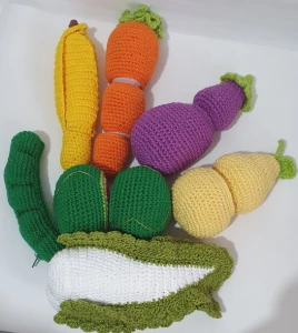 Brinquedos Interativos Verduras/legumes/frutas Amigurumi - Artesanato e Personalizados
