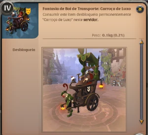 Fantasia de boi de transporte: Carroça de luxo - Albion Online