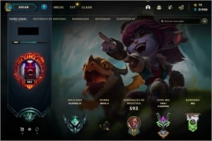 CONTA LOL PLATINA BRABA - League of Legends