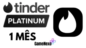 Tinder Platinum - Plano Mensal - 30 Dias - Gift Cards
