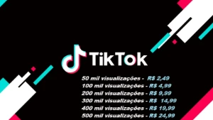 50Mil Visualizações Tiktok R$2,49 -ONLINE - Redes Sociais