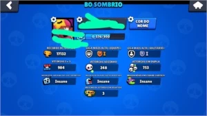 5 brawler  full e outros n e full tem 17 k de troféus - Brawl Stars