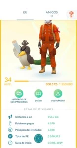 Conta Pokémon GO lvl 34 muito boa - Pokemon GO