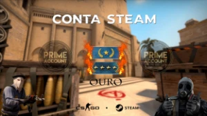 Conta Steam Com Csgo Prime | Patente Ouro | Full Acesso - Counter Strike