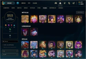 Conta League of Legends + de 400 Skins LOL