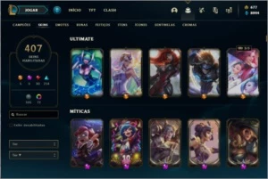Conta League of Legends + de 400 Skins LOL