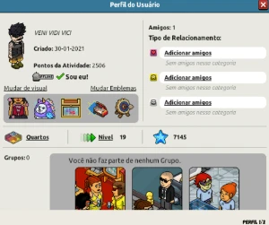 Vendo conta Habbo top