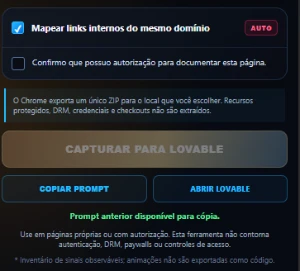 Extensão Clona Sites para Lovable - Outros