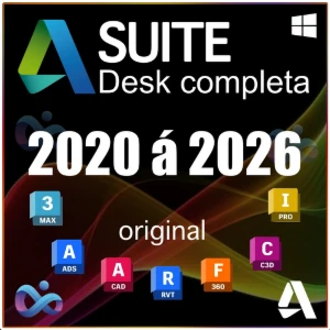 Suite Autodesk  para Windows e macOS ORIGINAL - Softwares e Licenças