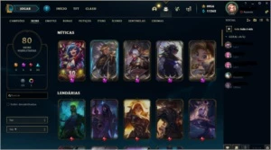 Conta League Of Legends Plat 4 C/4 Prestigios 10k de RP LOL