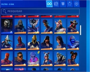 CONTA FORTNITE SEASON 4 ATE A ATUAL