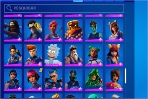 CONTA FORTNITE SEASON 4 ATE A ATUAL