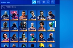 CONTA FORTNITE SEASON 4 ATE A ATUAL