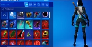 CONTA FORTNITE SEASON 4 ATE A ATUAL