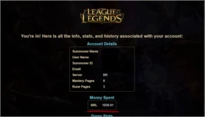 Conta League Of Legends LOL