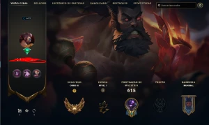 Conta De Lol Level 652 Gold 3 Com 323 Skins! - League of Legends