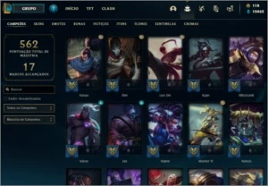 CONTA DIAMANTE 2, VÁRIAS SKINS, TODOS OS CHAMPS - League of Legends LOL