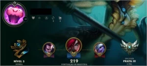 Conta Prata 3 - League of Legends LOL