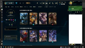 Conta LoL desde 2016 bronze 2 188 skins - League of Legends