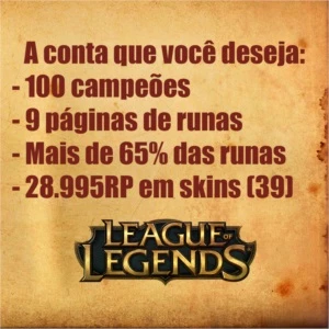 ★ Promoção - 80% dos campeões (100) com 9 páginas de runa! - League of Legends LOL