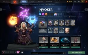 Conta Dota 2 com diversas arcanas, personas e mais