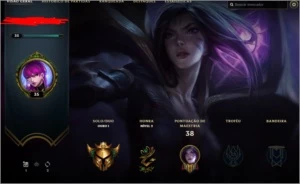 CONTA SMURF GOLD 1 MMR BOOSTADA GANHANDO 30 PDL - League of Legends LOL
