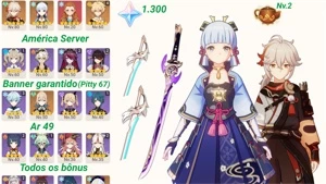 Ayaka + Arma Assinatura e Kazuha - Genshin Impact