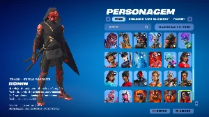 conta de fortnite com +60 skins