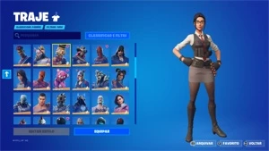 Troco conta 93 skins/por uma que tem heroina e mais algumas - Fortnite