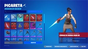 Troco conta 93 skins/por uma que tem heroina e mais algumas - Fortnite