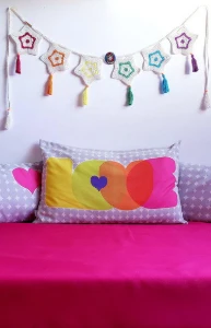 Varal de Estrelas em Crochê - Artesanato e Personalizados