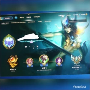 Conta lol platina 4 /136 skins Full champ - League of Legends