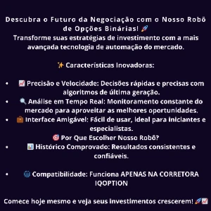 Robô com Inteligência Artificial Iqoption OB - Outros